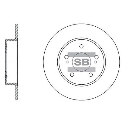 SD3028 Hi-Q Тормозной диск