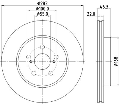 ND1153K NISSHINBO Тормозной диск