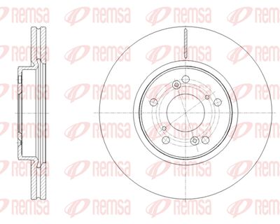 6210810 REMSA Тормозной диск