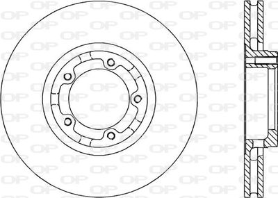 BDA118220 OPEN PARTS Тормозной диск