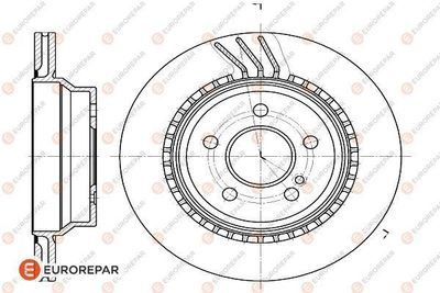 1622810080 EUROREPAR Тормозной диск