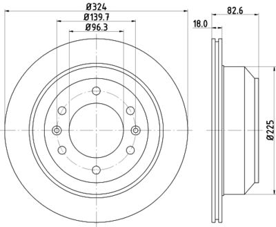 MDC2124 MINTEX Тормозной диск