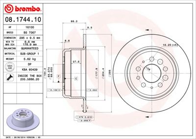 BS7067 BRECO Тормозной диск