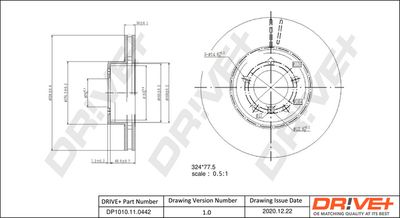 DP1010110442 Dr!ve+ Тормозной диск