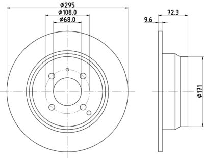 MDC919 MINTEX Тормозной диск