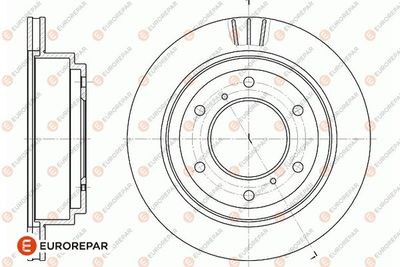 1667872380 EUROREPAR Тормозной диск