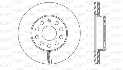 BDA272220 OPEN PARTS Тормозной диск