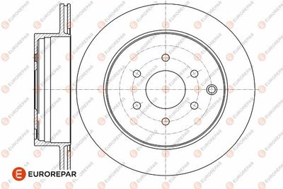 1642772280 EUROREPAR Тормозной диск