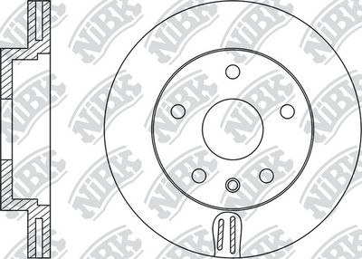 RN1075 NiBK Тормозной диск