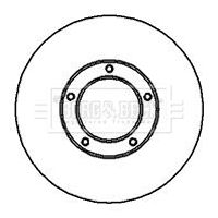 BBD5105 BORG & BECK Тормозной диск