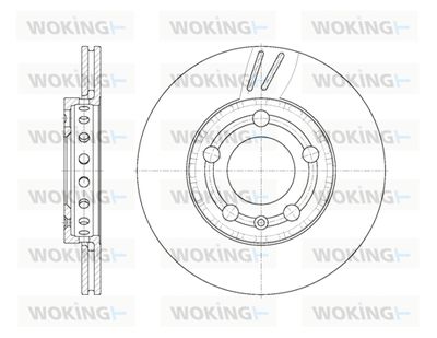 D670910 WOKING Тормозной диск