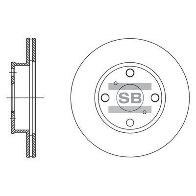 SD4080 Hi-Q Тормозной диск