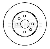BBD5876S BORG & BECK Тормозной диск