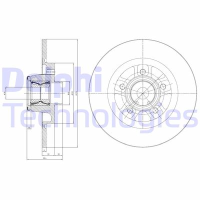 BG9113RSC DELPHI Тормозной диск