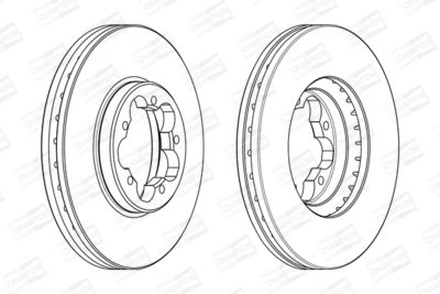 563123CH CHAMPION Тормозной диск