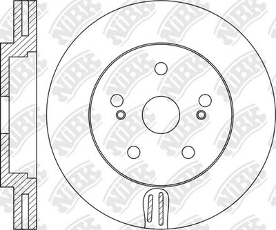 RN1669 NiBK Тормозной диск
