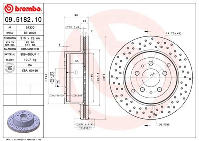 BS8028 BRECO Тормозной диск