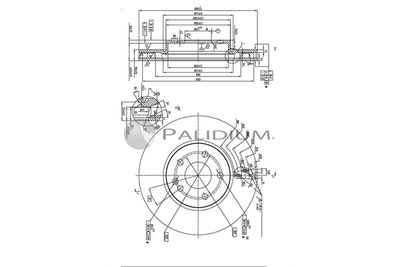 P330267 ASHUKI by Palidium Тормозной диск
