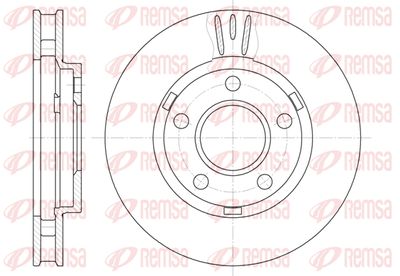 658110 REMSA Тормозной диск