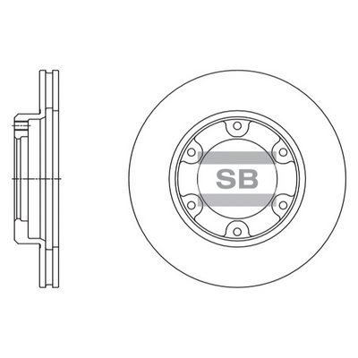 SD4088 Hi-Q Тормозной диск