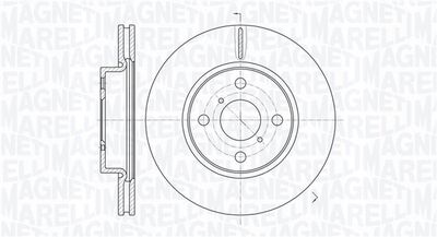 361302040590 MAGNETI MARELLI Тормозной диск