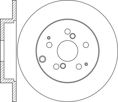 FR0524 FIT Тормозной диск