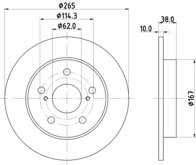 ND1145K NISSHINBO Тормозной диск