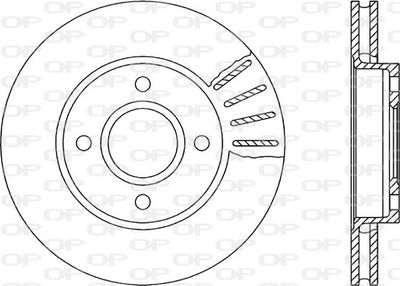 BDR118620 OPEN PARTS Тормозной диск