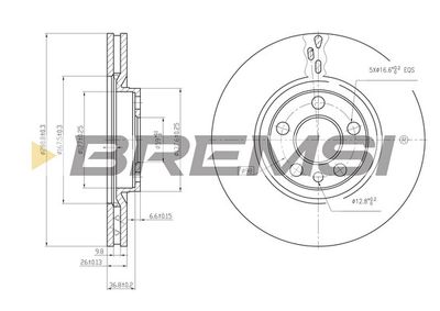 CD6760V BREMSI Тормозной диск