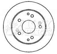 KBD4400 KEY PARTS Тормозной диск