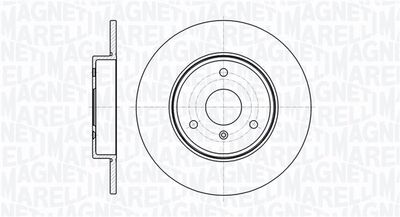 361302040729 MAGNETI MARELLI Тормозной диск