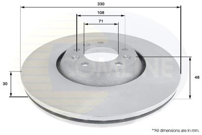 ADC1552V COMLINE Тормозной диск