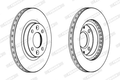 DDF2327 FERODO Тормозной диск