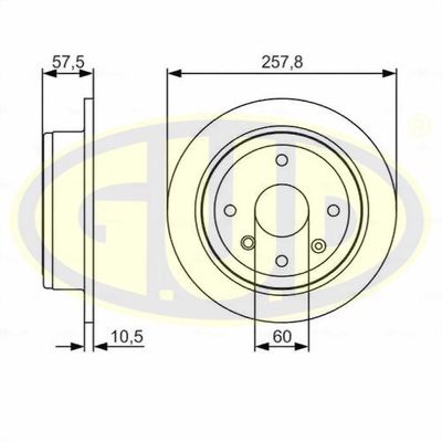 GDB110340 G.U.D. Тормозной диск