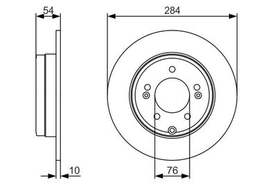 0986479A45 BOSCH Тормозной диск