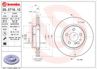 BS8105 BRECO Тормозной диск