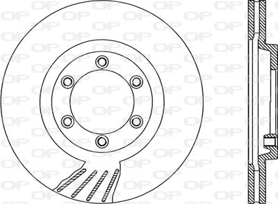 BDR191320 OPEN PARTS Тормозной диск