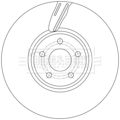 BBD7017S BORG & BECK Тормозной диск