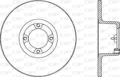 BDA106010 OPEN PARTS Тормозной диск