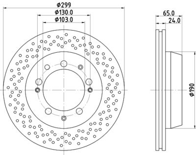 MDC1283 MINTEX Тормозной диск