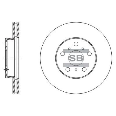 SD4611 Hi-Q Тормозной диск