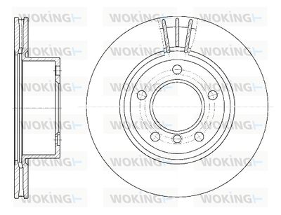 D665210 WOKING Тормозной диск