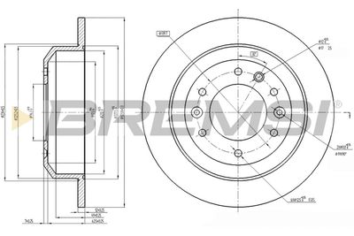 CD7901S BREMSI Тормозной диск