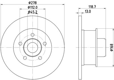 PCD21401 DON Тормозной диск