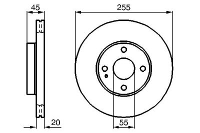 0986478996 BOSCH Тормозной диск