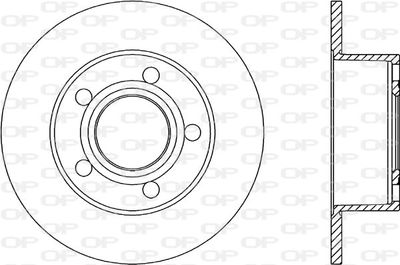 BDA103810 OPEN PARTS Тормозной диск