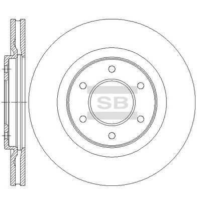SD4256 Hi-Q Тормозной диск