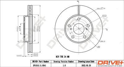 DP1010110541 Dr!ve+ Тормозной диск