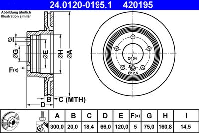 24012001951 ATE Тормозной диск