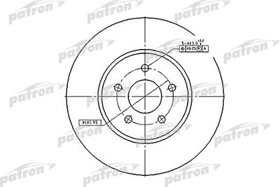 PBD4147 PATRON Тормозной диск